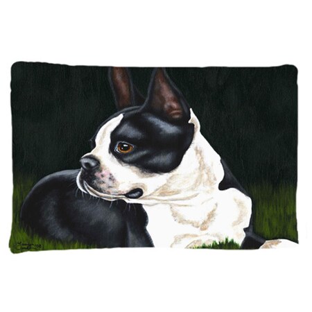 Jensendistributionservices Boston Terrier Beauty Fabric Standard Pillowcase MI2556998